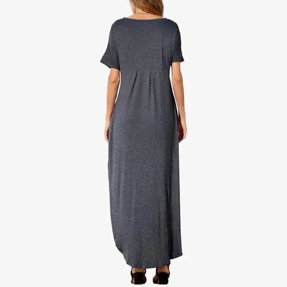 Charcoal Grey Maxi Dress - Picture 2 of 6